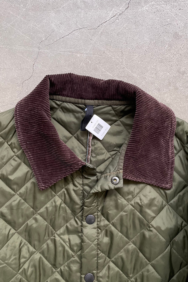 NYLON QUILTING JACKET / KHAKI [SIZE: M USED]