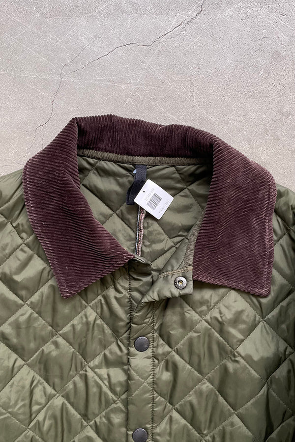 NYLON QUILTING JACKET / KHAKI [SIZE: M USED]