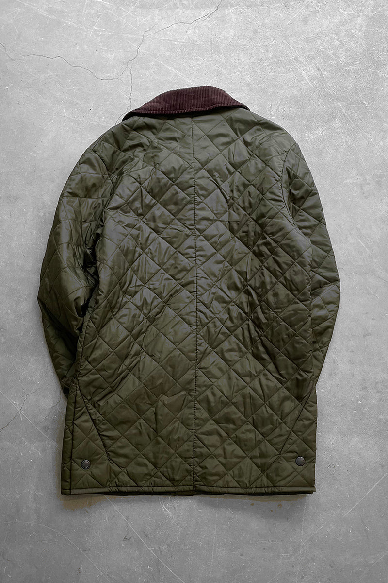 NYLON QUILTING JACKET / KHAKI [SIZE: M USED]