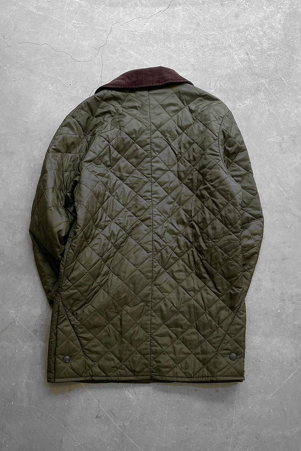 NYLON QUILTING JACKET / KHAKI [SIZE: M USED]