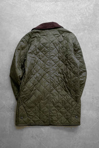 NYLON QUILTING JACKET / KHAKI [SIZE: M USED]