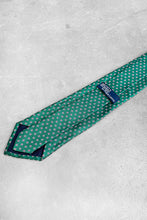 画像をギャラリービューアに読み込む, MADE IN ITALY 90&#39;S PATTERN SILK NECK TIE / GREEN [SIZE: O/S USED]
