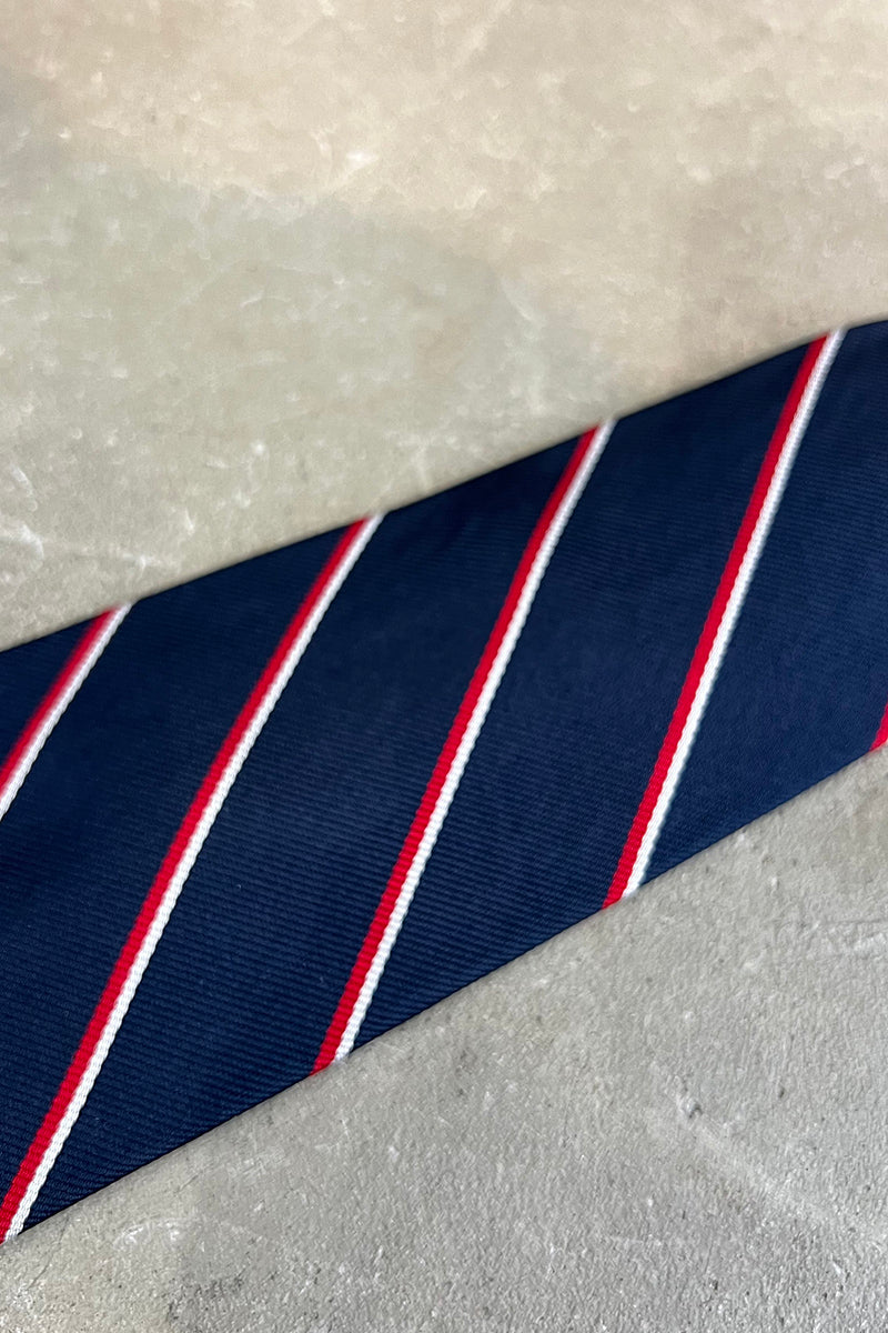 MADE IN USA 90'S NECK-TIE / NAVY [SIZE: O/S USED]