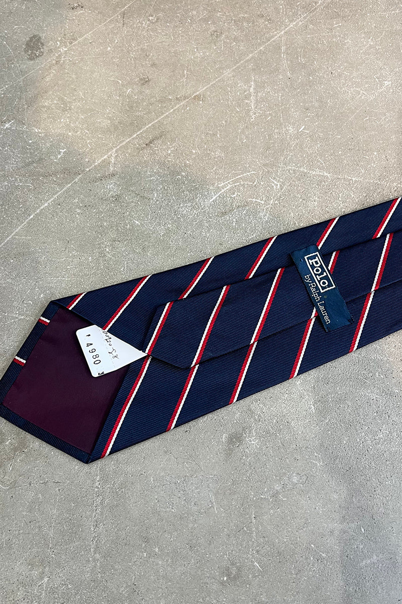MADE IN USA 90'S NECK-TIE / NAVY [SIZE: O/S USED]
