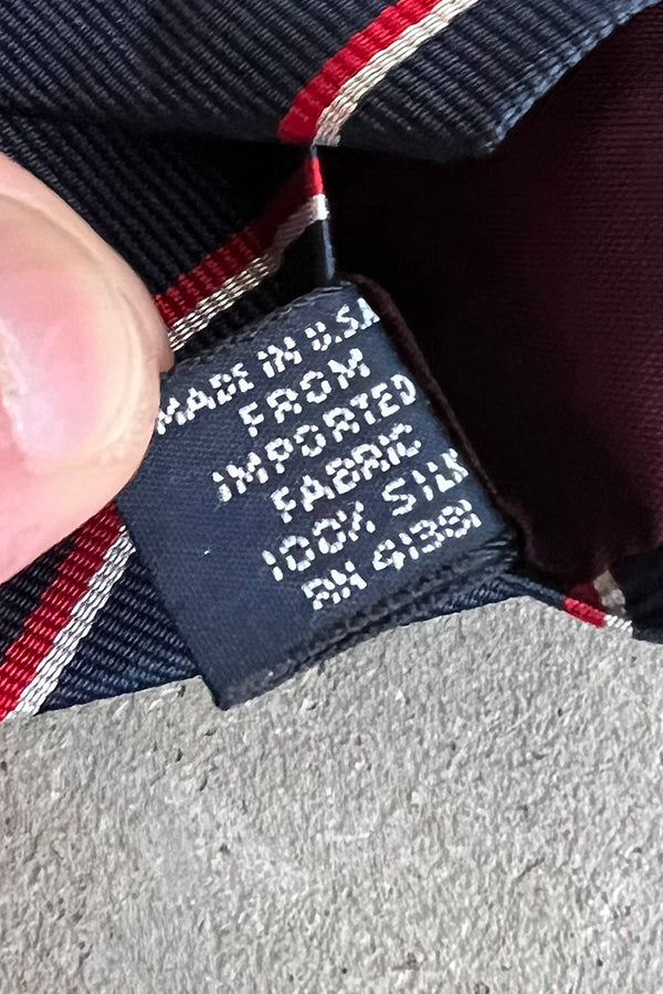MADE IN USA 90'S NECK-TIE / NAVY [SIZE: O/S USED]
