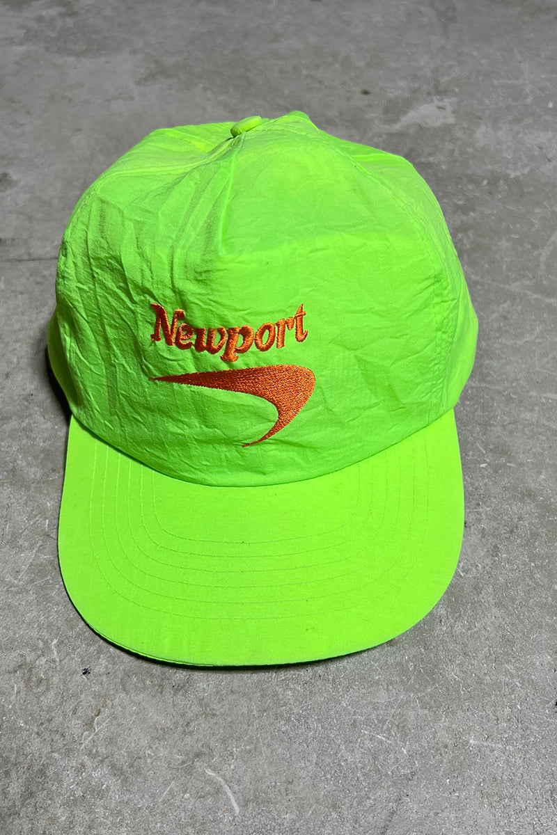 80'S EMBROIDERY NYLON 6 PANEL CAP / NEON [ONE SIZE USED]