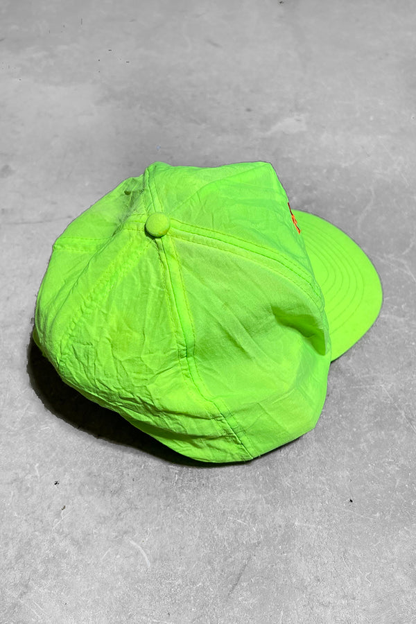 80'S EMBROIDERY NYLON 6 PANEL CAP / NEON [ONE SIZE USED]