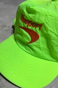 80'S EMBROIDERY NYLON 6 PANEL CAP  / NEON [ONE SIZE USED]