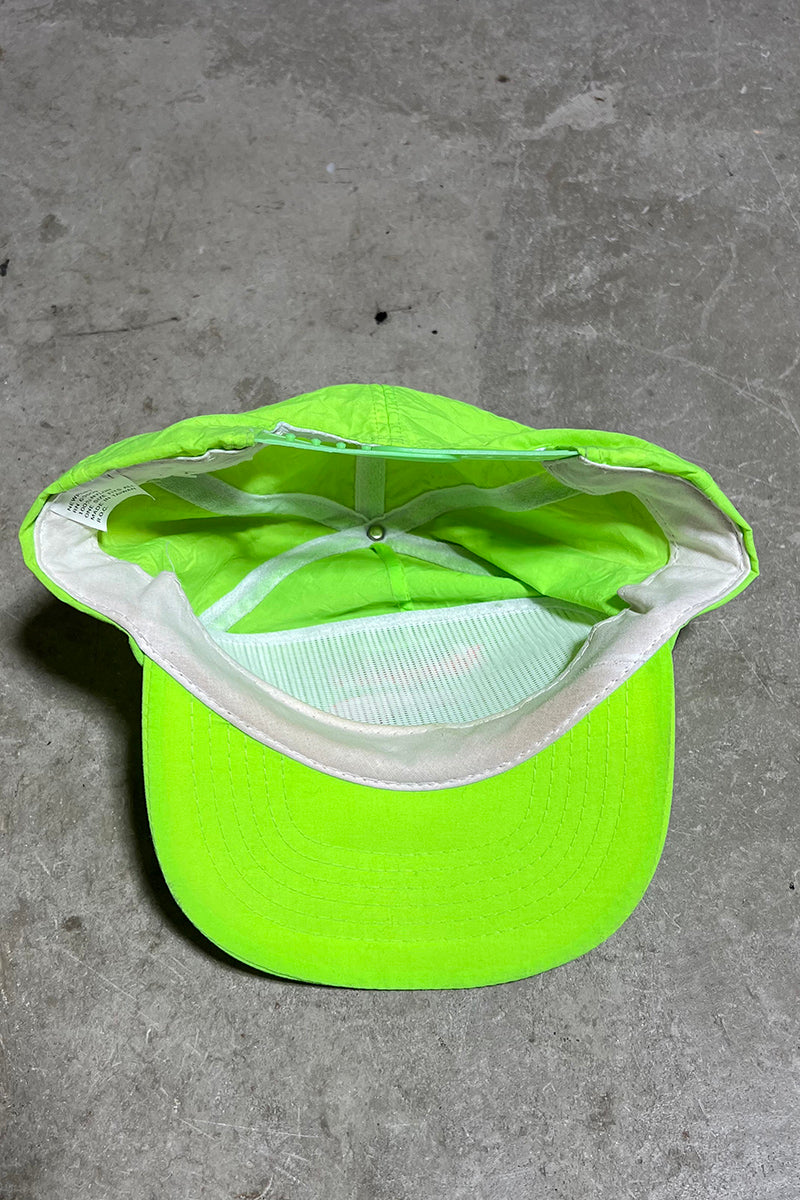 80'S EMBROIDERY NYLON 6 PANEL CAP / NEON [ONE SIZE USED]