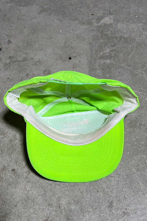 80'S EMBROIDERY NYLON 6 PANEL CAP / NEON [ONE SIZE USED]