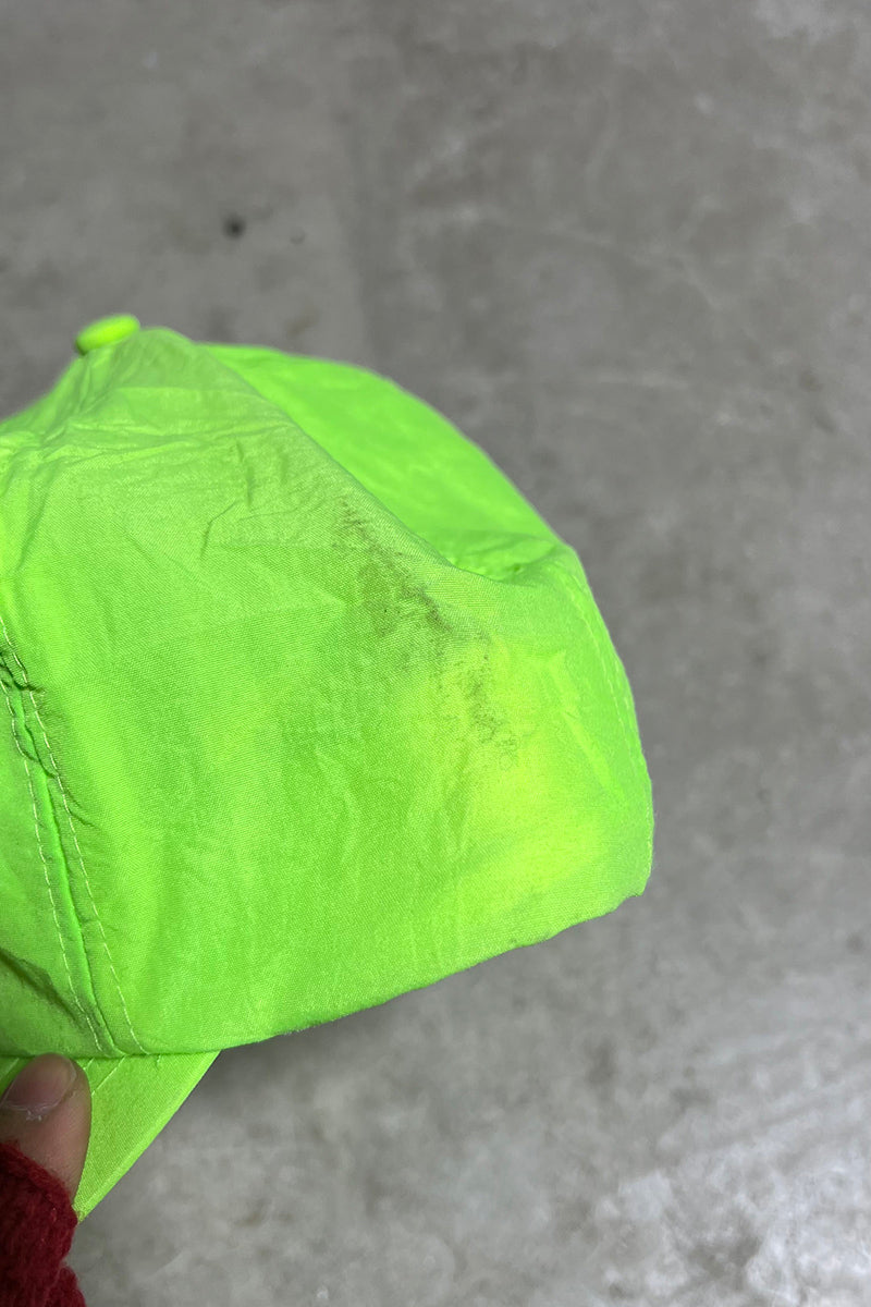 80'S EMBROIDERY NYLON 6 PANEL CAP / NEON [ONE SIZE USED]