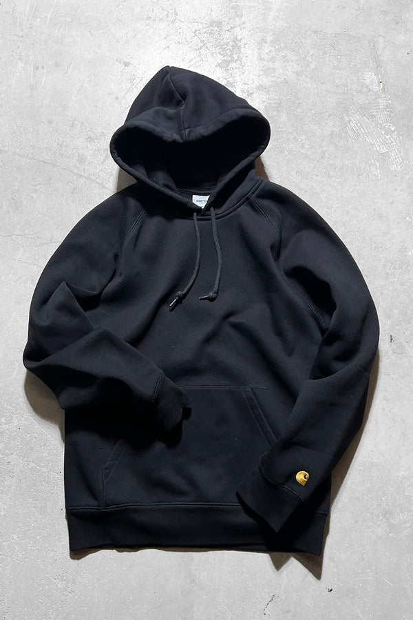 RAGLAN SLEEVE SWEAT HOODIE / BLACK [SIZE: S USED]