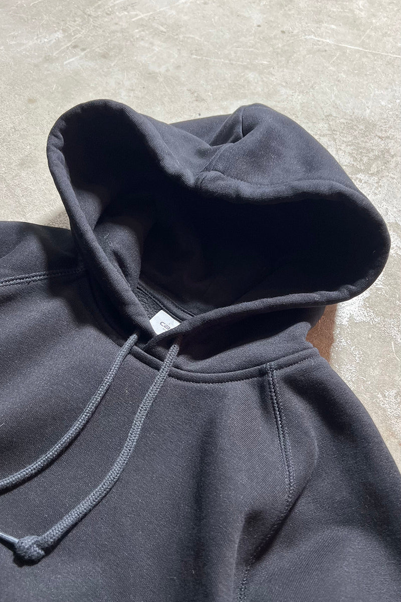 RAGLAN SLEEVE SWEAT HOODIE / BLACK [SIZE: S USED]