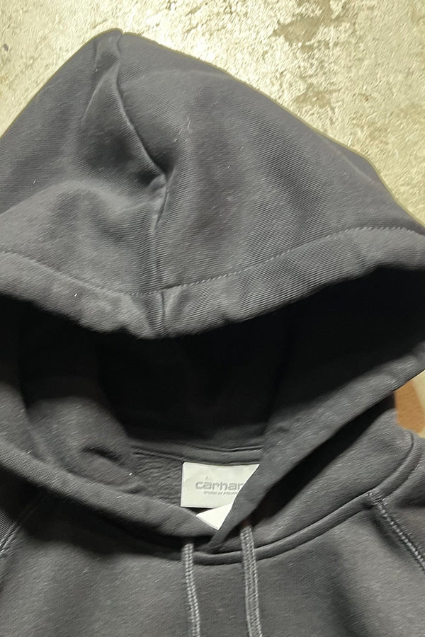 RAGLAN SLEEVE SWEAT HOODIE / BLACK [SIZE: S USED]