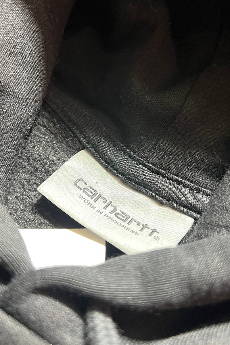 RAGLAN SLEEVE SWEAT HOODIE / BLACK [SIZE: S USED]