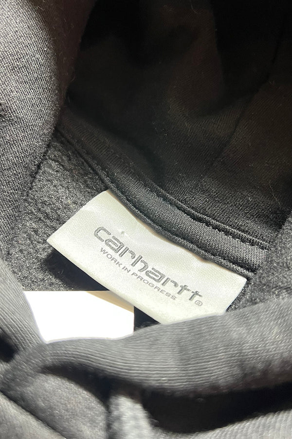 RAGLAN SLEEVE SWEAT HOODIE / BLACK [SIZE: S USED]