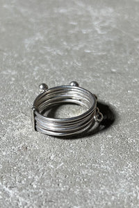 925 SILVER RING / SILVER [SIZE: 19号相当 USED]