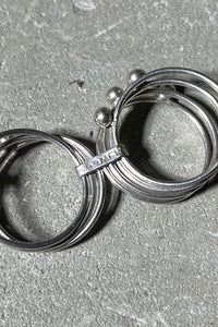 925 SILVER RING / SILVER [SIZE: 19号相当 USED]