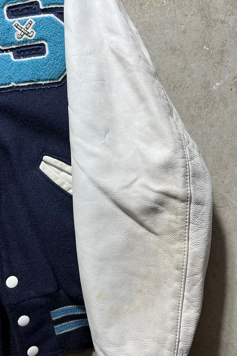 MADE IN USA 98'S STADIUM JACKET / NAVY [SIZE: M USED]