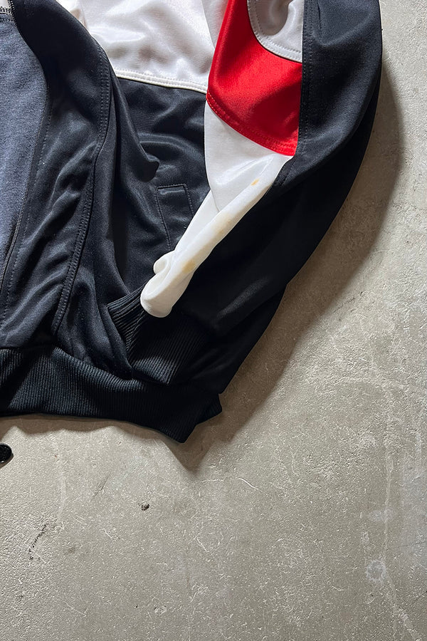 80'S ZIP TRACK JACKET / WHITE [SIZE: XL USED]
