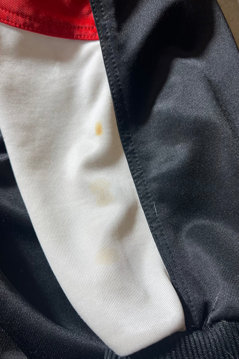 80'S ZIP TRACK JACKET / WHITE [SIZE: XL USED]
