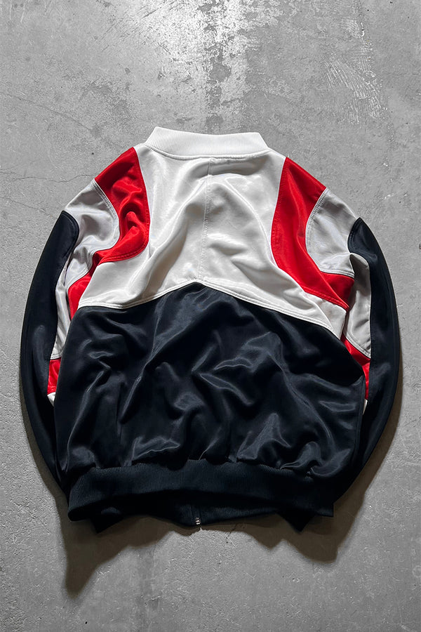 80'S ZIP TRACK JACKET / WHITE [SIZE: XL USED]
