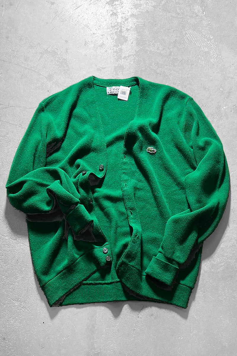 MADE IN USA 70'S CARDIGAN / GREEN [SIZE: XL USED]