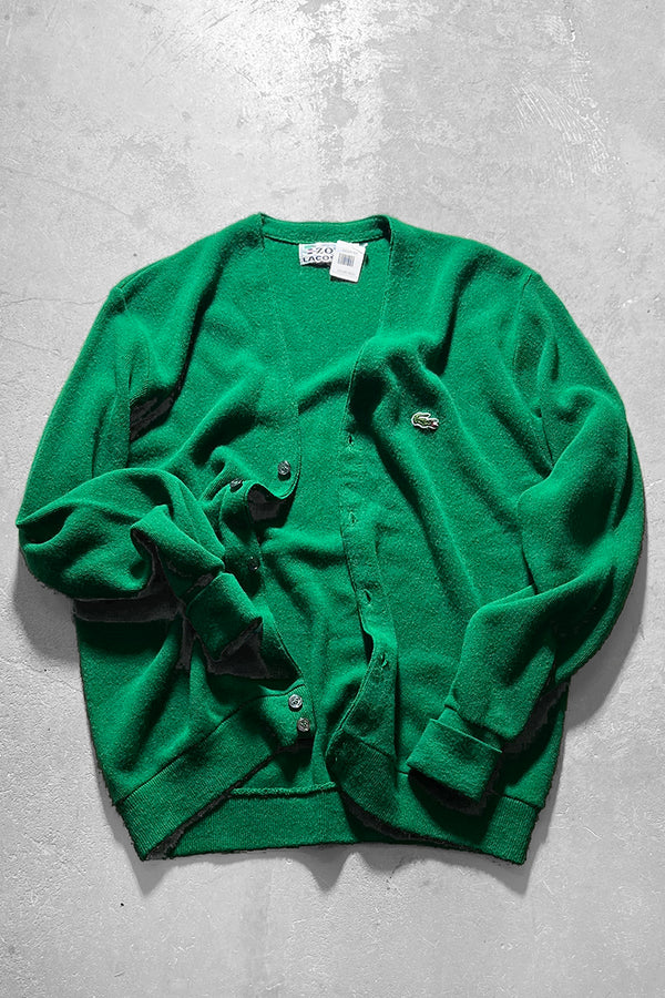 MADE IN USA 70'S CARDIGAN / GREEN [SIZE: XL USED]