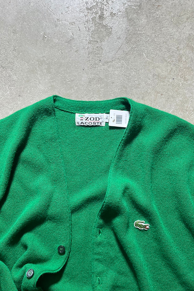 MADE IN USA 70'S CARDIGAN / GREEN [SIZE: XL USED]