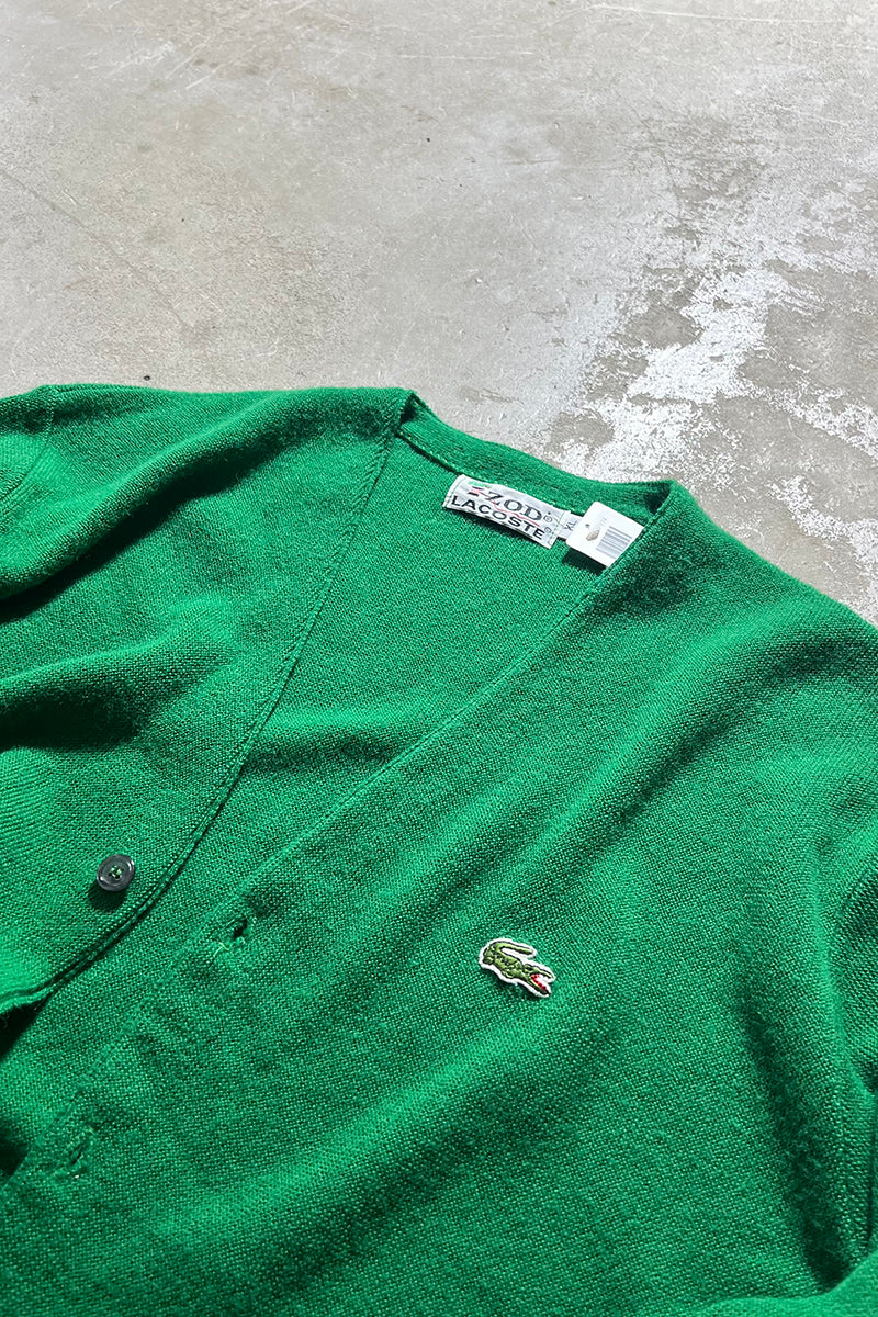 MADE IN USA 70'S CARDIGAN / GREEN [SIZE: XL USED]