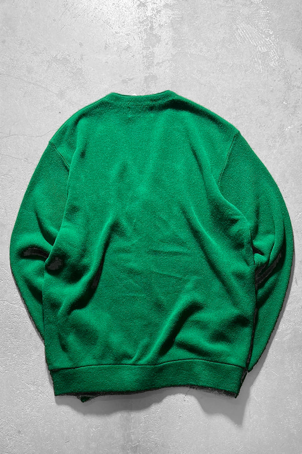MADE IN USA 70'S CARDIGAN / GREEN [SIZE: XL USED]