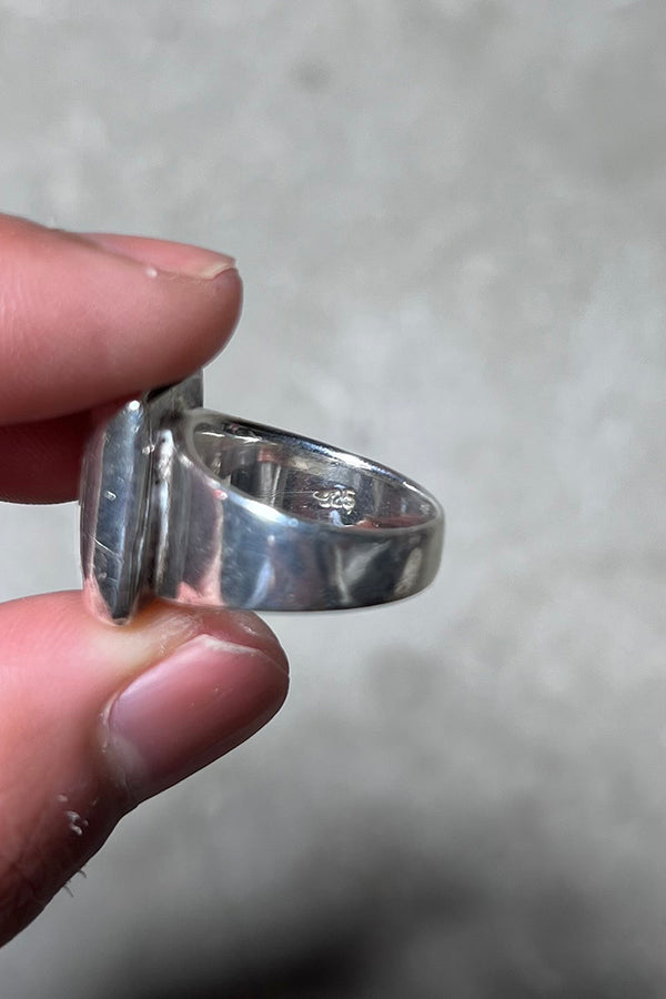925 SILVER RING / SILVER [SIZE: Equivalent to JP 10.5 USED]