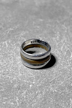 画像をギャラリービューアに読み込む, 925 SILVER RING W/BRASS / SILVER [SIZE: 12号相当 USED]
