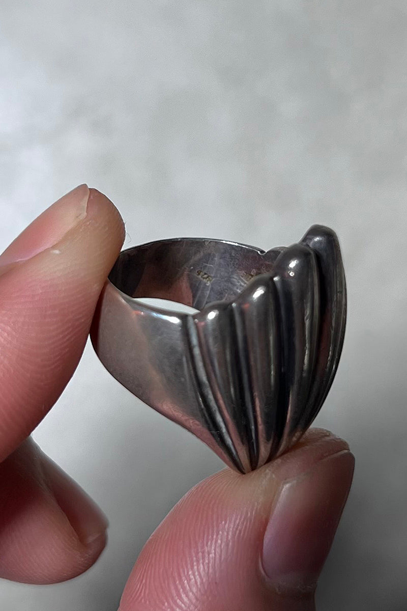925 SILVER RING / SILVER [SIZE: Equivalent to JP size 12.5 USED]