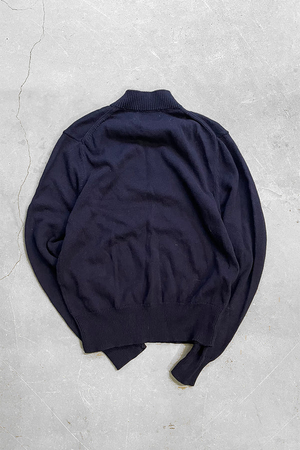 12SS DOWEN COTTON KNIT V-NECK SWEATER / NAVY [SIZE: L USED]