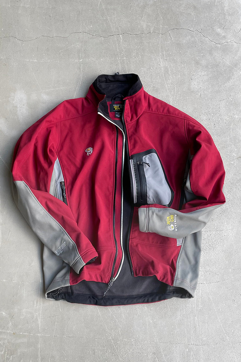 Y2K EARLY 00'S WINDSTOPPER SOFT SHELL JACKET / RED [SIZE: M USED]