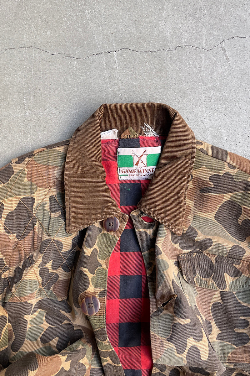 70'S HUNTING DUCK HUNT CAMO JACKET / CAMO [SIZE: M USED]