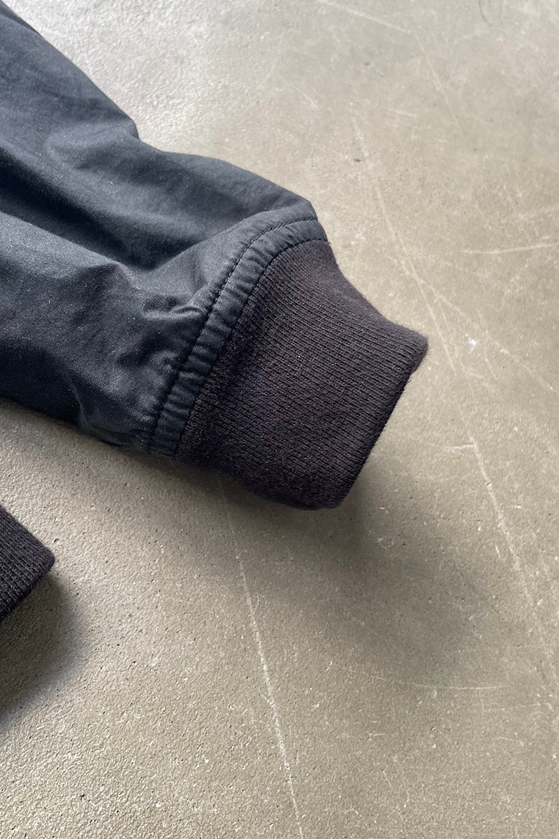 MADE IN MOLDOVA 18'S LIGHTWEIGHT WAX JACKET / BLACK [SIZE: M USED]