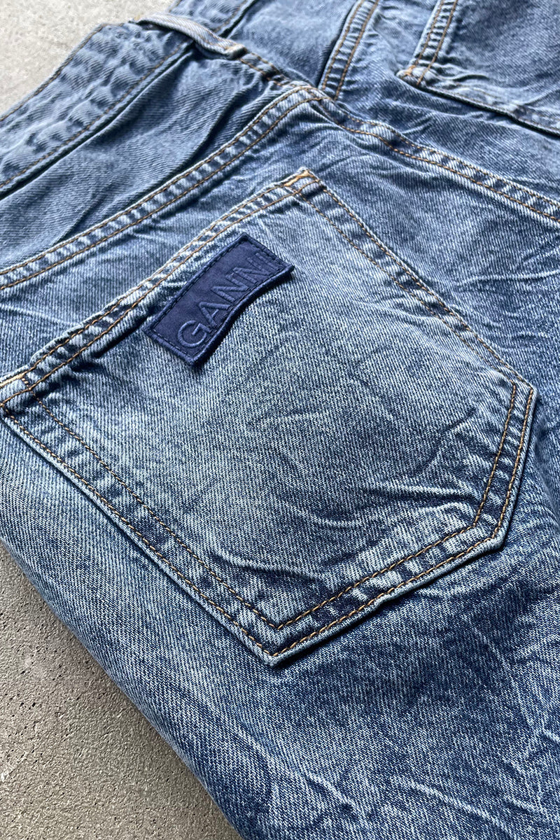 MADE IN TURKEY ANGI DENIM CARGO PANTS / INDIGO [SIZE: 28 USED]