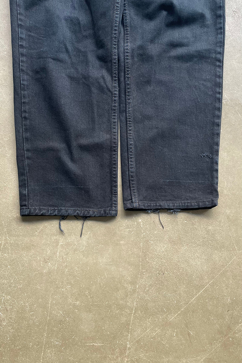 MADE IN USA 93'S SILVER TAB LOOSE DENIM PANTS / BLACK [SIZE: 30 USED]
