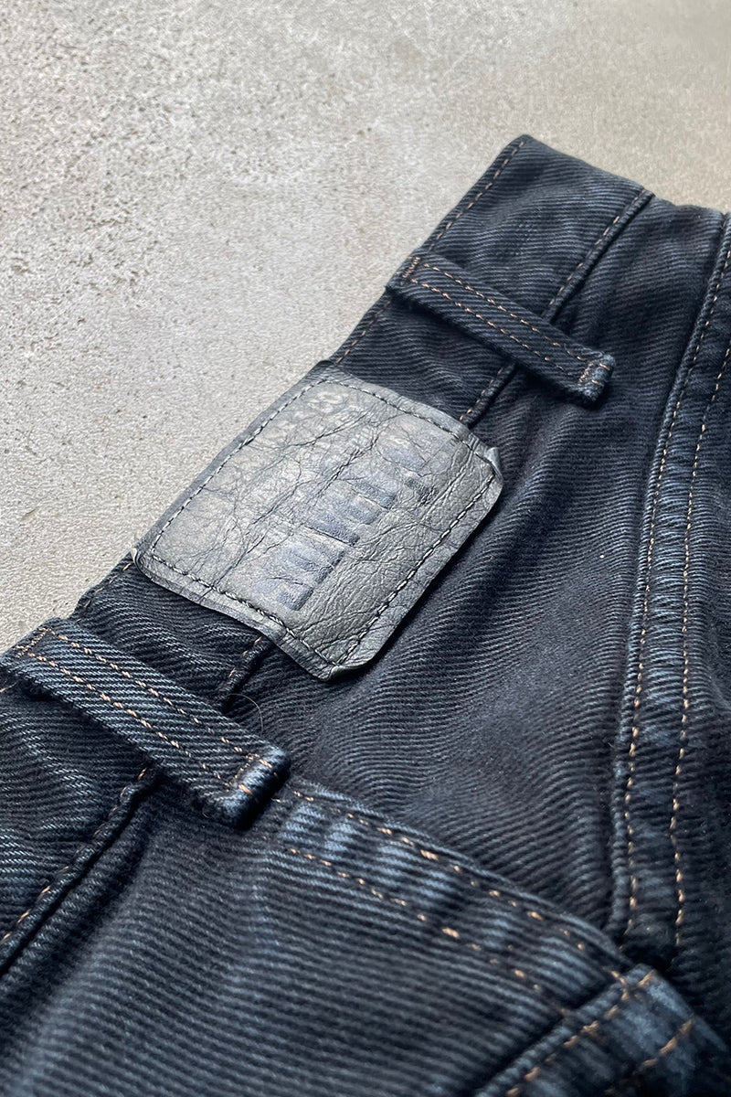 MADE IN USA 93'S SILVER TAB LOOSE DENIM PANTS / BLACK [SIZE: 30 USED]