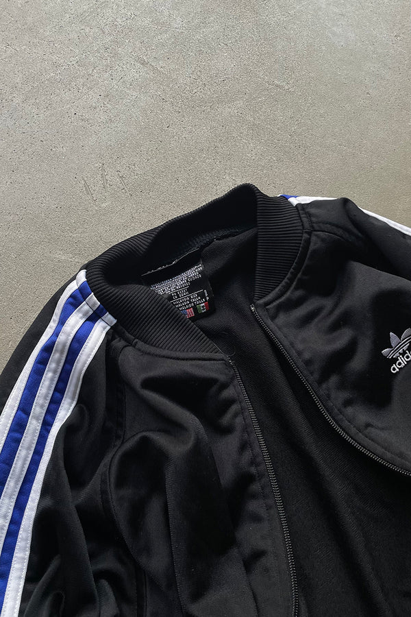 90'S RAGLAN SLEEVE TRACK JACKET / BLACK [SIZE: S USED]