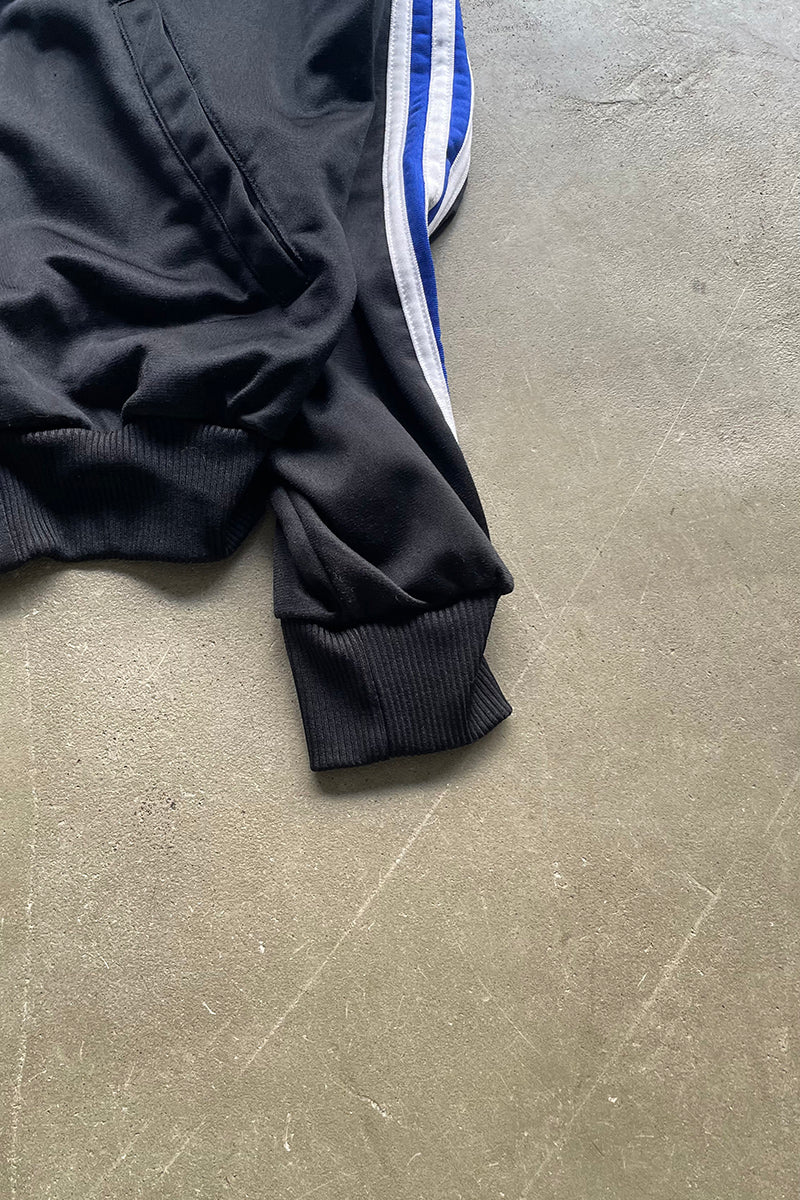 90'S RAGLAN SLEEVE TRACK JACKET / BLACK [SIZE: S USED]