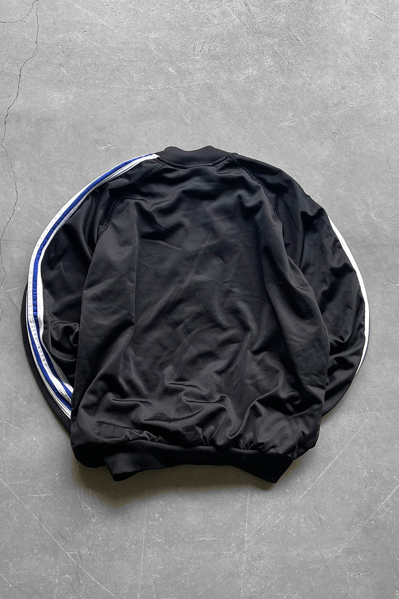 90'S RAGLAN SLEEVE TRACK JACKET / BLACK [SIZE: S USED]