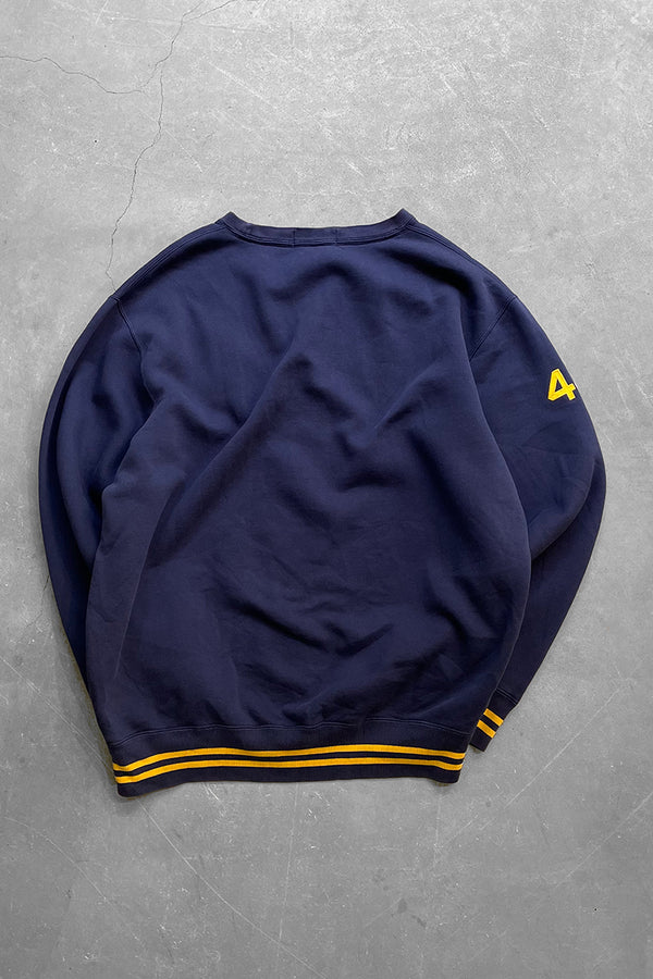 90'S EXCLUSIVE DECORATION SWEATSHIRT / NAVY [SIZE: L USED]