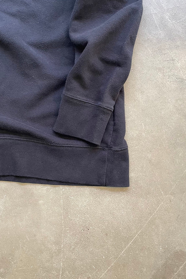 BLACK LOOP SWEATSHIRT / BLACK [SIZE: 48 USED]