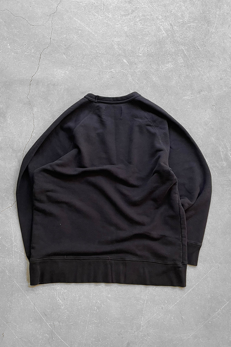 BLACK LOOP SWEATSHIRT / BLACK [SIZE: 48 USED]