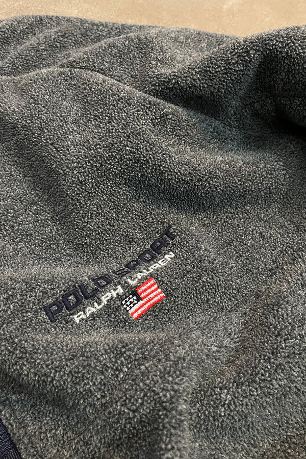 90'S HALF-ZIP POLARTEC FLEECE JACKET / GRAY [SIZE: L USED]