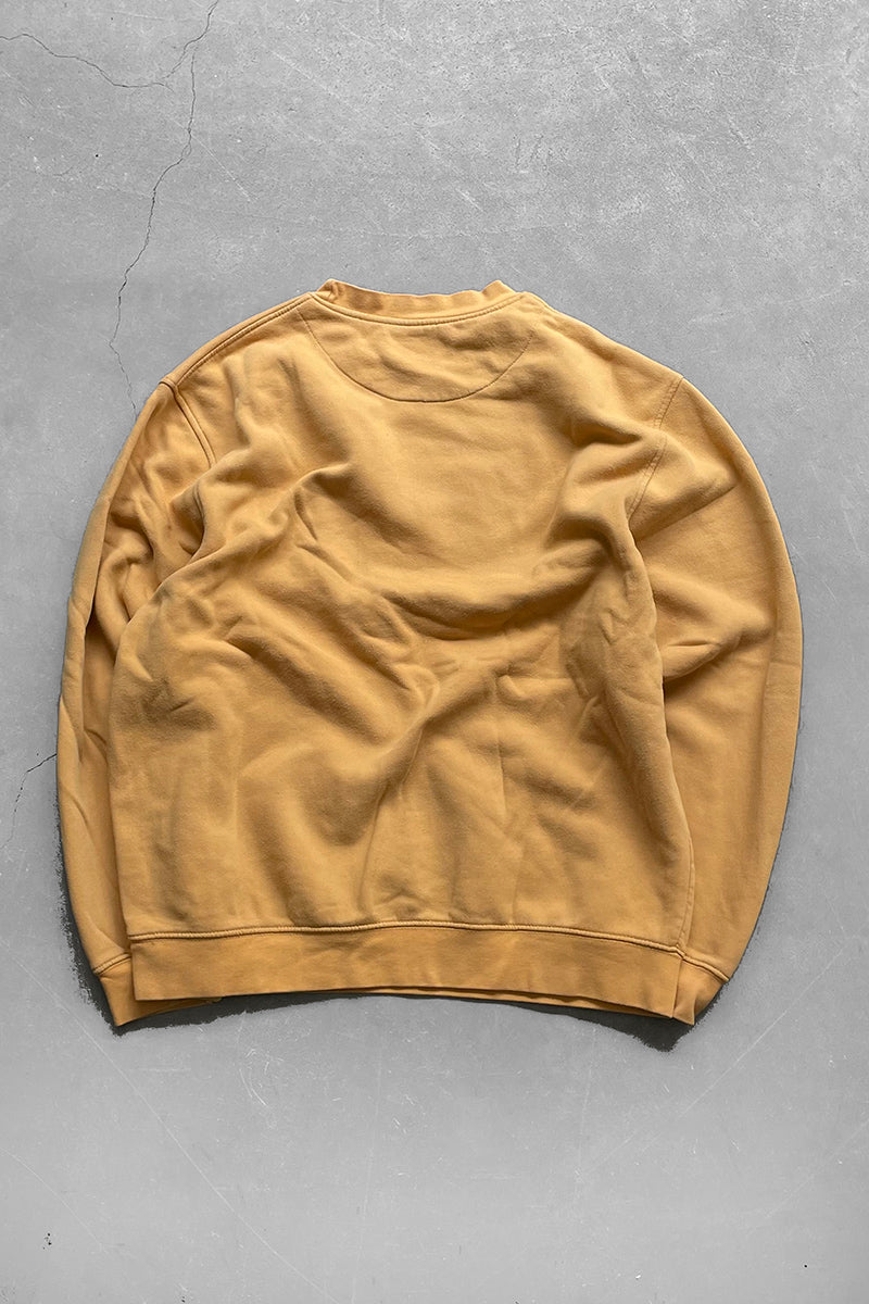 Y2K EARLY 00'S LOGO SWEATSHIRT / YELLOW [SIZE: M USED]
