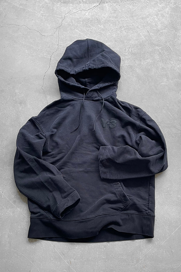 PULLOVER LOGO SWEAT HOODIE / BLACK [SIZE: S USED]